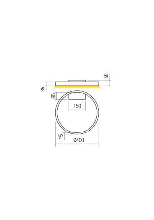 Aplica/Plafoniera REDO FEBE 01-2838 LED SAND BLACK 24W 1398 lm 4000K 20 [1]