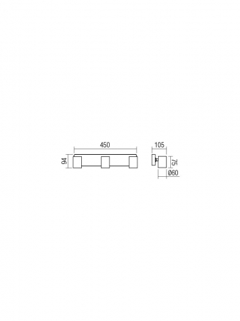 Aplica/Plafoniera Smarter Cameo 04-473 Aluminiu turnat Alb mat GU10 3x35W   IP20 [1]