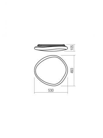 Aplica/Plafoniera Smarter Dreamer 05-908 Metal Alb mat LED 46W 4000K 3250lm IP20 [1]