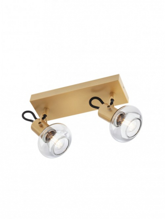 Moderne - Aplica/Plafoniera SMARTER MATIAS 04-547 E14 2X28W   Metal Auriu Mat IP20
