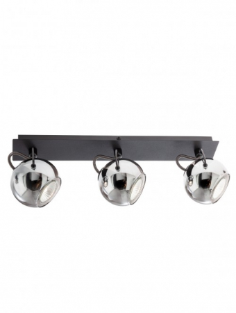 Moderne - Aplica/Plafoniera SMARTER WARD 04-544 GU10 3x35W   Metal Negru Mat IP20