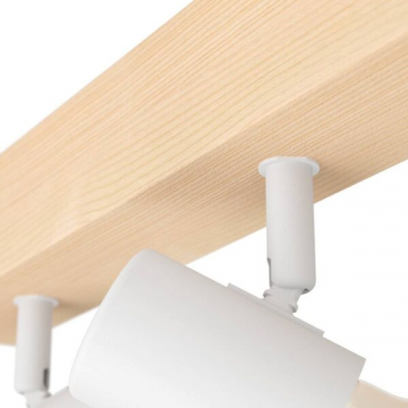 Aplica/Plafoniera EGLO Townshend 3 99484 E27 3X60W 220-240V,50/60Hz L 480mm x l 50mm otel/lemn maro/alb  IP20 [2]