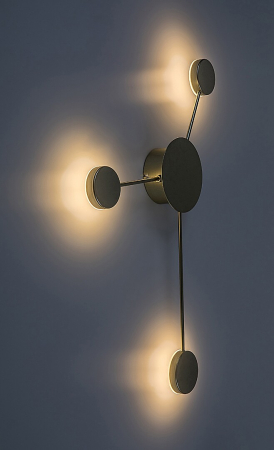 Aplica Rabalux Amadeo LED 10W 1200lm 3000K metal plastic auriu șampanie alb IP20 [3]