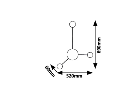 Aplica Rabalux Amadeo LED 10W 750lm 4000K metal plastic negru  IP20 [4]