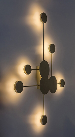 Aplica Rabalux Amadeo LED 21W 2500lm 3000K metal plastic auriu șampanie alb IP20 [3]