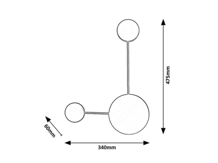 Aplica Rabalux Amadeo LED 7W 500lm 4000K metal plastic negru  IP20 [4]