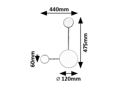 Aplica Rabalux Amadeo LED 7W 760lm 3000K metal plastic auriu șampanie alb IP20 [8]