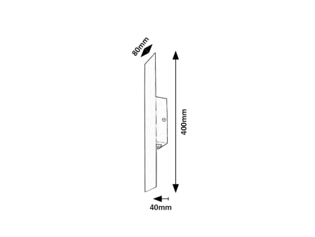 Aplica Rabalux Ampel LED 6W 470lm 3000 metal black stil modern 230V, 50Hz IP20 71057 [5]