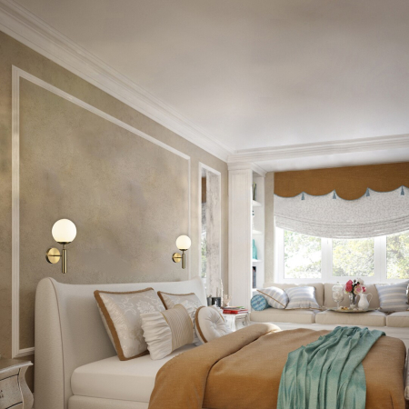 Aplica Rabalux Divina E14 1x MAX 9W  metal sticlă auriu IP20 [2]