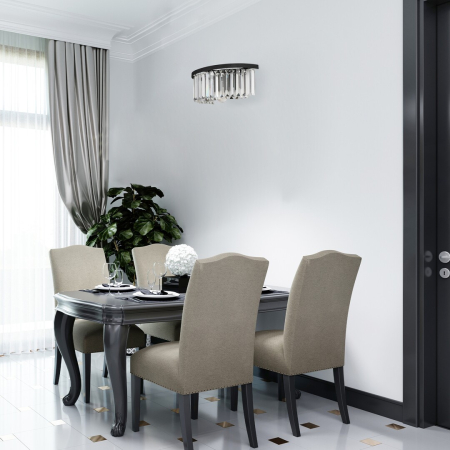 Aplica Rabalux Eloisa E27 1x MAX 25W  metal sticlă negru IP20 [7]