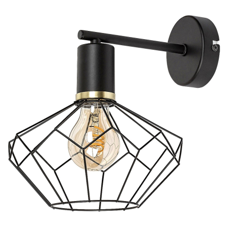 Aplica Rabalux Fran E27 E27 1x MAX 40W   metal mat black stil vintage 230V, 50Hz IP20 71064 [1]