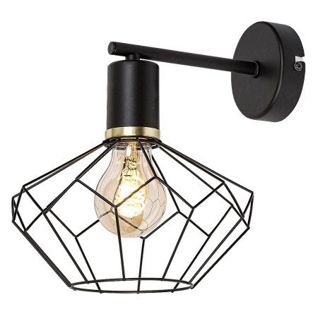 ILUMINAT - Aplica Rabalux Fran E27 E27 1x MAX 40W   metal mat black stil vintage 230V, 50Hz IP20 71064