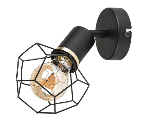 Aplica Rabalux Fran E27 E27 1x MAX 40W   metal mat black stil vintage 230V, 50Hz IP20 71065 [1]