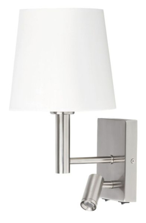 ILUMINAT - Aplica Rabalux Harvey LED E27 1x MAX 40 + 3W 180lm 2800 metal chrome stil standard 230V, 50Hz IP20 6539