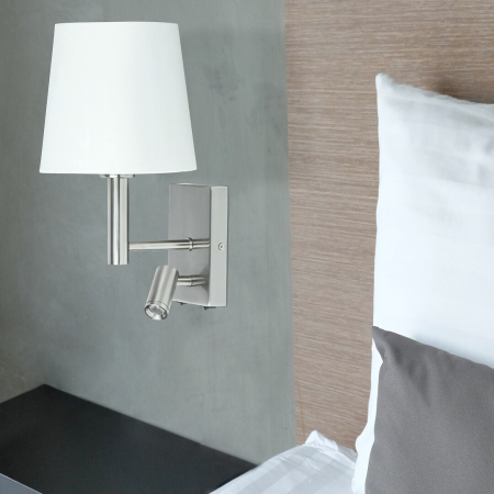 Aplica Rabalux Harvey LED E27 1x MAX 40 + 3W 180lm 2800 metal chrome stil standard 230V, 50Hz IP20 6539 [5]