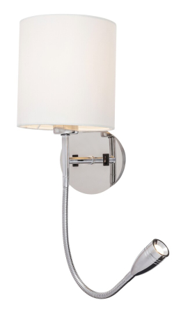 ILUMINAT - Aplica Rabalux Larkin LED E27 1x MAX 40 + 3W 205lm 2800 metal chrome stil standard 230V, 50Hz IP20 6529