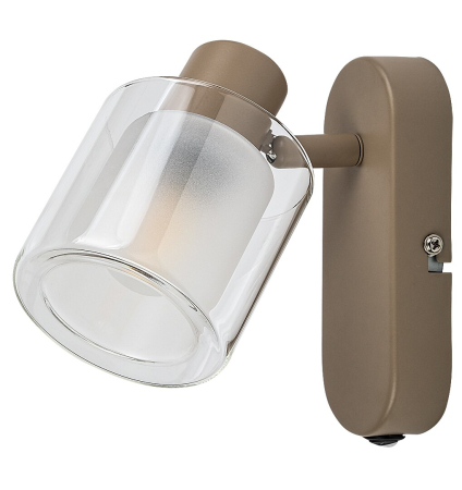 Aplica Rabalux Mirral E14 E14 1x MAX 15W metal gray beige stil modern, IP20 73063 [1]