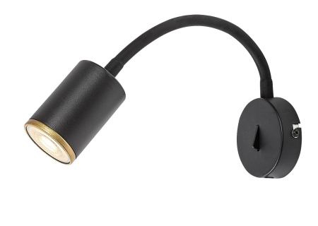 Moderne - Aplica Rabalux Nolie GU10 GU10 1x MAX 15W metal mat black stil modern, IP20 73111