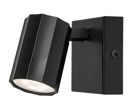 Aplica Rabalux Rogelio GU10 1X MAX 5W  metal aluminiu negru mat IP20 [1]