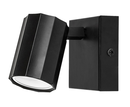Aplica Rabalux Rogelio GU10 1X MAX 5W  metal aluminiu negru mat IP20 [2]