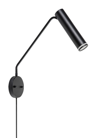 Aplica Rabalux Senobia GU10 GU10 1x MAX 35W aluminiu black stil modern, IP20 73041 [1]