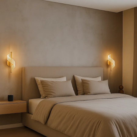 Aplica Rabalux Zofrael LED 6W 550lm 3000K metal acril auriu transparent IP20 [13]