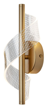 Aplice - Aplica Rabalux Zofrael LED 6W 550lm 3000K metal acril auriu transparent IP20