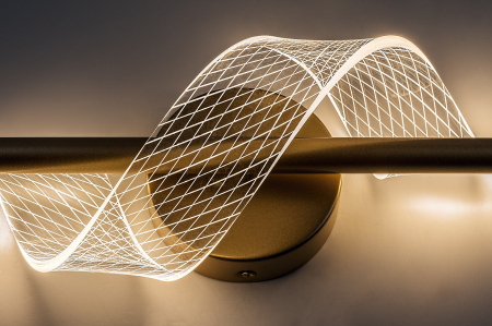 Aplica Rabalux Zofrael LED 6W 550lm 3000K metal acril auriu transparent IP20 [7]