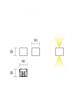 Aplica REDO Amplitude 01-1229 COB LED 7.7W 3000K 508lm IP20 Nedimabil Alb Mat [3]