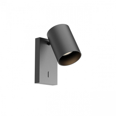 Aplica REDO CORINTH 01-3421 GU10 1x7W    Aluminiu Extrudat Negru Mat IP20