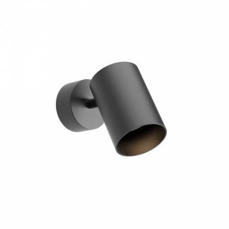 Aplica REDO CORINTH 01-3427 GU10 1x7W    Aluminiu Extrudat Negru Mat IP20