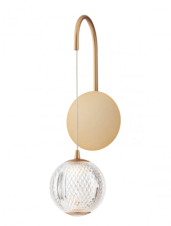 ILUMINAT INTERIOR - Aplica REDO Gianet 01-4037 LED 4W 450lm 3000K Metal Gold Acril Transparent IP20