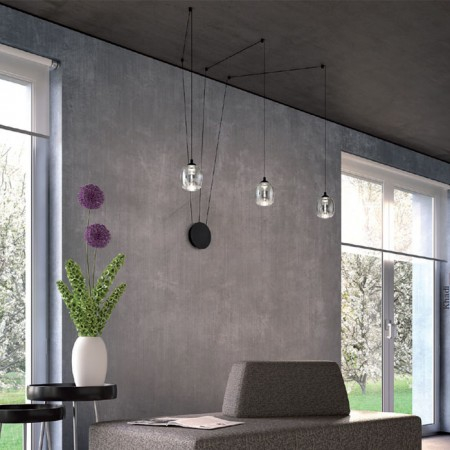 Aplica Redo Khadi, negru mat, LED, 16W, 920 lumeni, alb cald 3000K, 01-3485 [1]