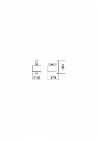 Aplica  REDO Miller  01-1548 E27 1x42W Nedimabil IP20 Alb Mat [1]