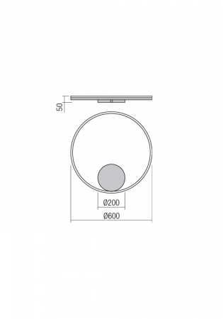 Aplica Redo Orbit LED Direct Light bronz  42W  3318 lumeni  alb neutru 4000K 01-1905 [1]