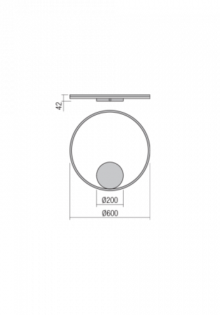 Aplica Redo Orbit LED Indirect Light alb mat  42W  3318 lumeni alb neutru 4000K 01-1906 [1]