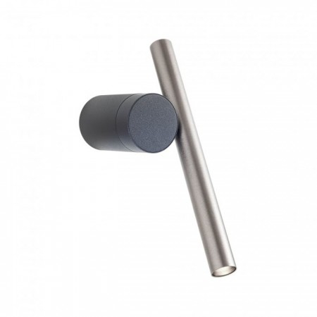 BLACK FRIDAY - Aplica Redo Praxi, negru/foggy nickel, LED, 8W, 542 lumeni, alb cald 3000K, 01-3982