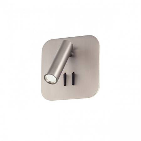 BLACK FRIDAY - Aplica Redo QUDA 01-2978 Nichel mat LED 9W 465lm 3000K IP20