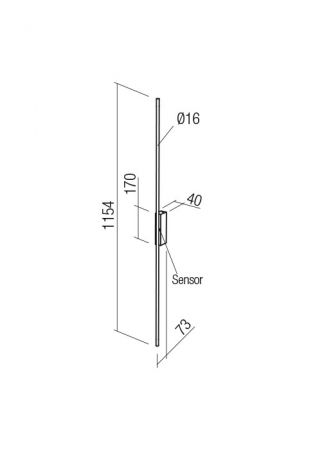 Aplica REDO STICK 01-2790 LED BRASS 24W 1172 lm 3000K 20 [1]