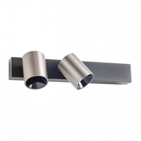 BLACK FRIDAY 2024 - Aplica Redo Takto, negru/foggy nickel, LED, 21W, 1385 lumeni, alb cald 3000K, 01-3663