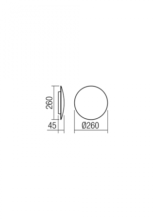 Aplica REDO Umbra 01-1335 SMD LED 18W 3000K 1265lm IP20 Nedimabil Alb Mat [1]