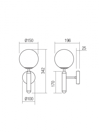 Aplică Smarter Haiku  01-3127 E14 1x28W   Metal Negru Mat IP20 [1]