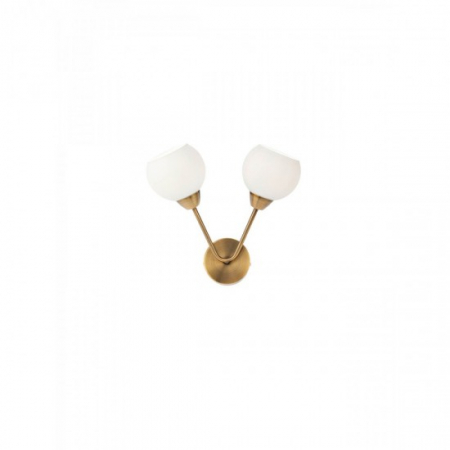 Moderne - Aplica Smarter Pluri, bronz antic, sticla, 2XE27, 02-974