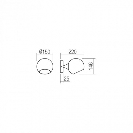 Aplica Smarter Satel, negru, sticla fumurie, 1XE14, 01-2653 [1]