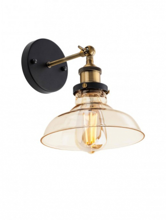 Moderne - Aplica SMARTER SAVILLE 01-1026 E27 1x42W Metal Negru/Bronz Antic IP20