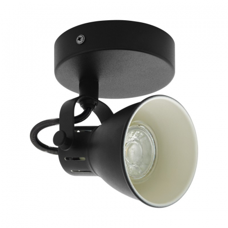 Aplice - Aplica/Plafoniera EGLO Seras 2 98397 GU10 1X2,8W 220-240V,50/60Hz Ø100mm otel negru  IP20