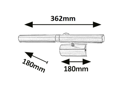 Aplica tablou Rabalux Picture light E14 E14 T25 2x MAX 40W   metal bronze stil clasic 230V, 50Hz IP20 3642 [6]
