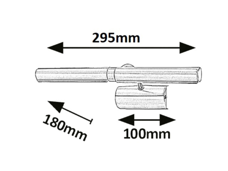 Aplica tablou Rabalux Picture light G9 G9 2x MAX 15W 480lm 2700 metal chrome stil standard 230V, 50Hz IP20 3643 [3]