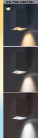 Aplice exterior Rabalux Urfa LED 9W 900lm 2700KK, 4000KK, 6500KK plastic white stil modern, IP65 77161 [7]