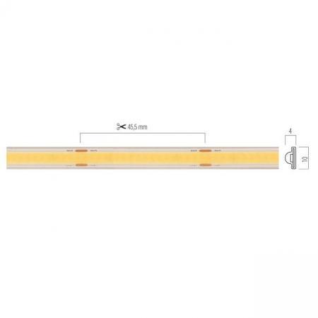 Banda flexibila LED LINEAR COB Arelux xsolis IP67 5m 24V DC 60W 512 LED/m 1124 lm/m 3000K IP67 [1]